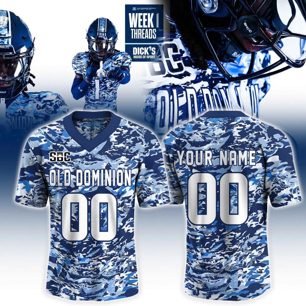 Old Dominion Monarchs 2026 College Football Custom Camo Jersey Personalized Game Day Edition 2 - Unicasport Old Dominion Monarchs 2026 College Football Custom Camo Jersey Personalized Game Day Edition
