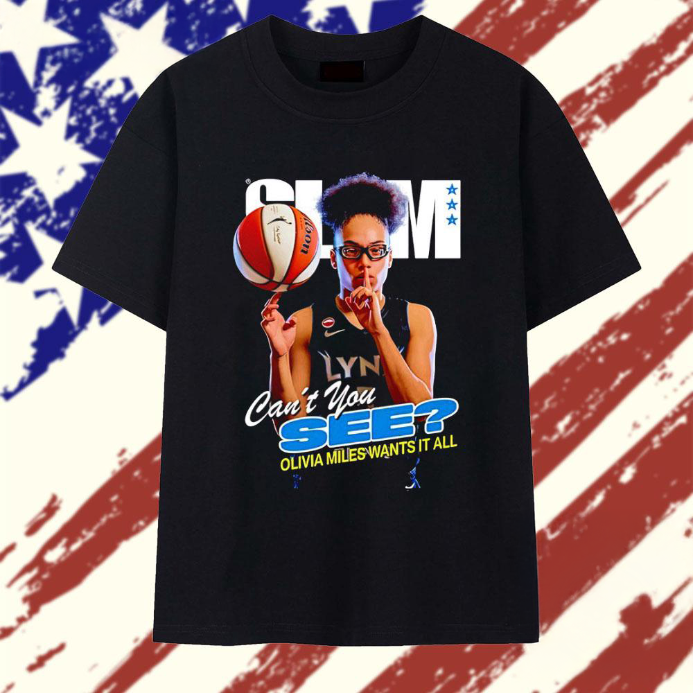 Olivia Miles Minnesota Lynx Cant You See Wants It All SLAM Cover Vintage Graphic T Shirt