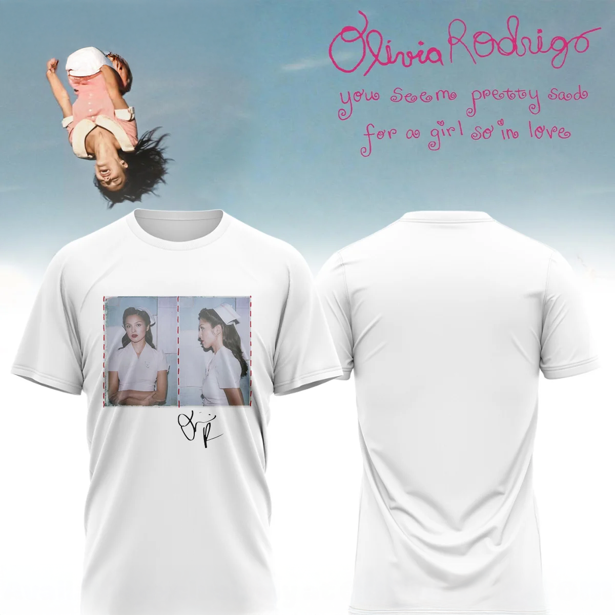 Olivia Rodrigo The Cure Photo Official T Shirt And Hoodie Collection