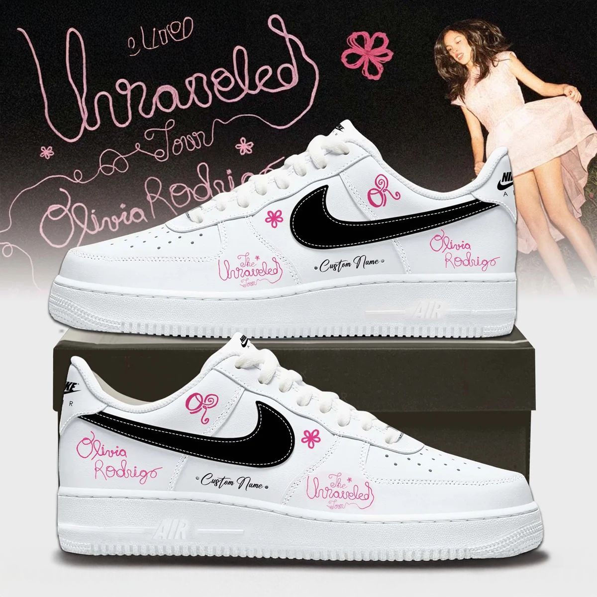 Olivia Rodrigo The Unraveled Tour Premium Streetwear Sneakers Collection