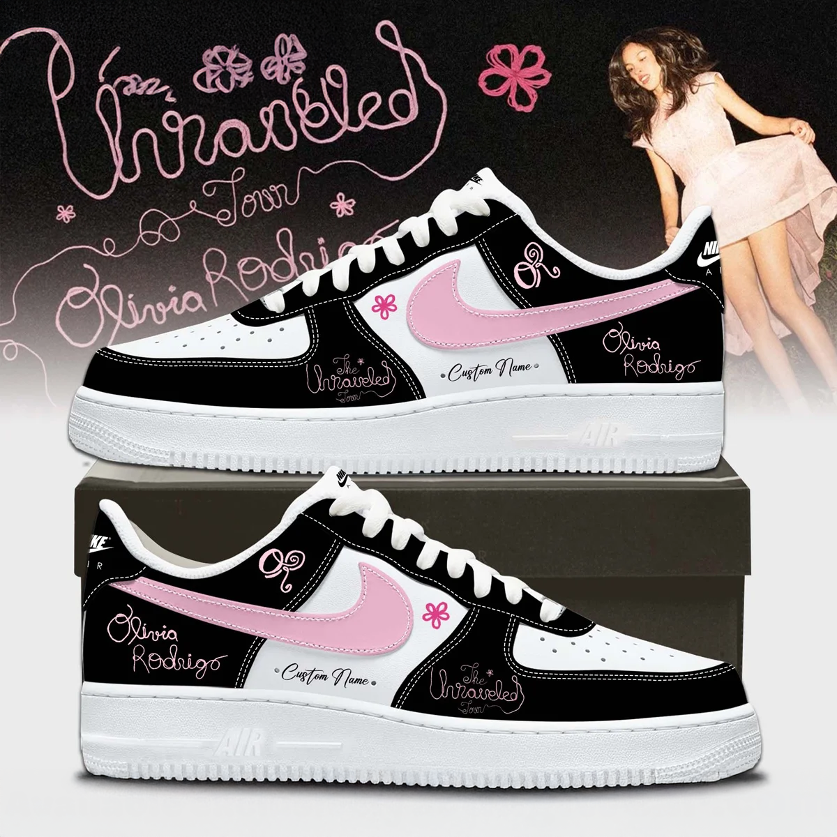Olivia Rodrigo The Unraveled Tour Premium Streetwear Sneakers