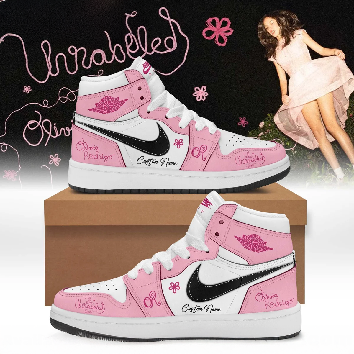 Olivia Rodrigo The Unraveled Tour Vintage Sneakers Fan Collection