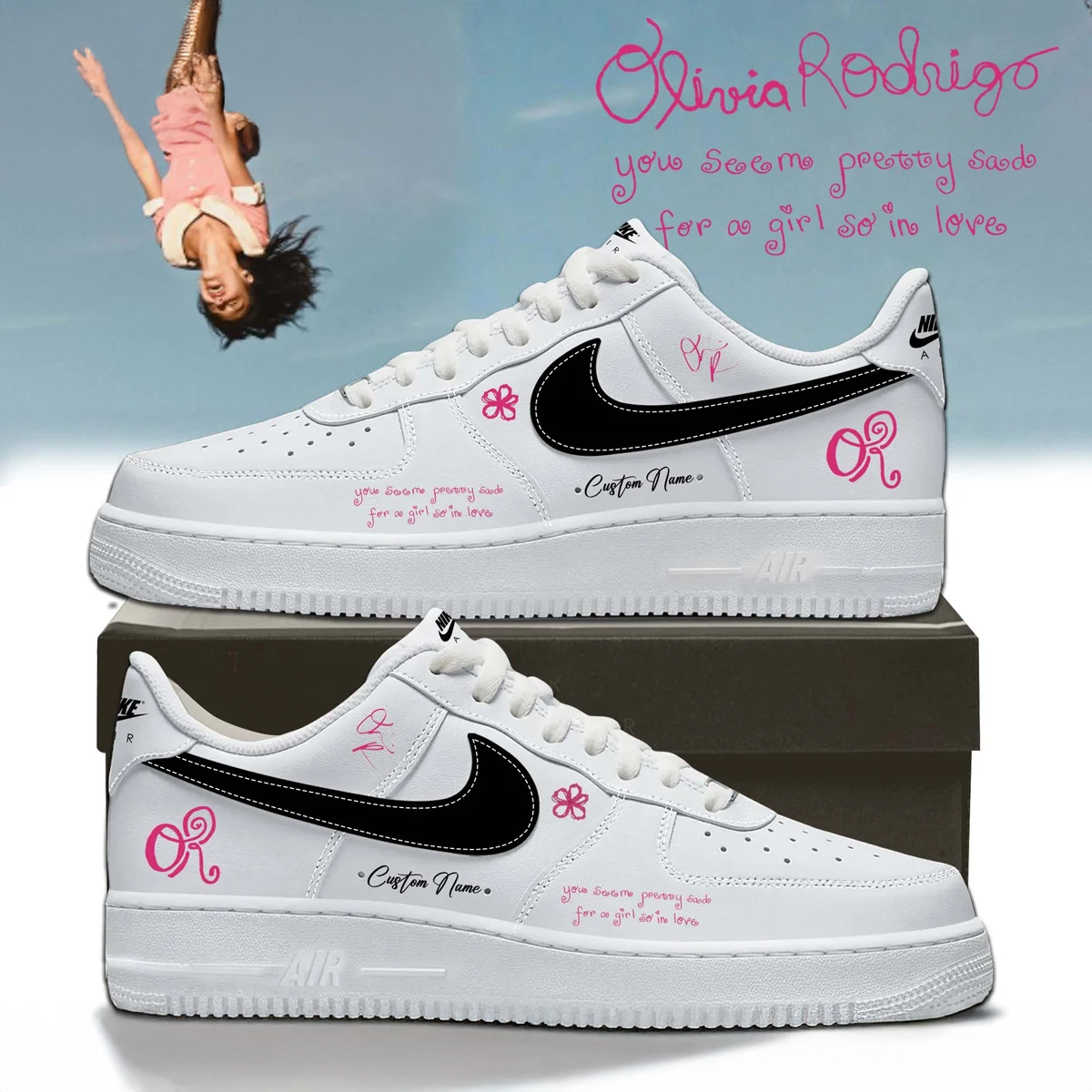 Olivia Rodrigo You Seem Pretty Sad Custom Fan Sneakers Collection