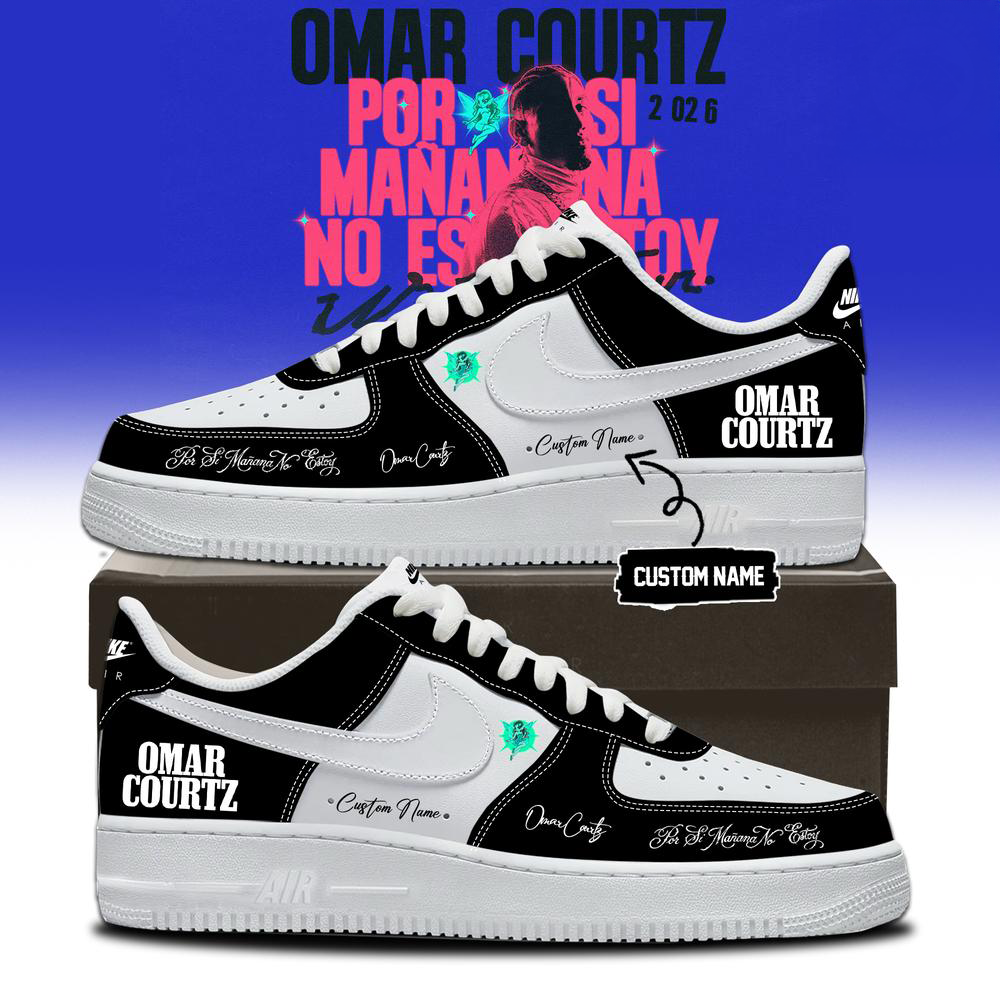 Omar Courtz Por Si Mañana No Estoy World Tour 2026 Air Force 1 Sneakers