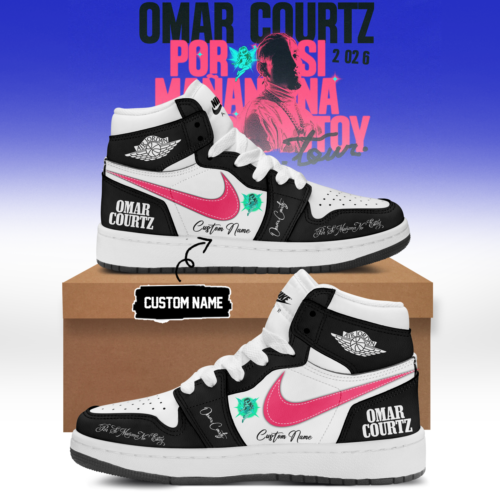 Omar Courtz Por Si MaÃ±ana No Estoy World Tour 2026 Collector Edition Sneakers