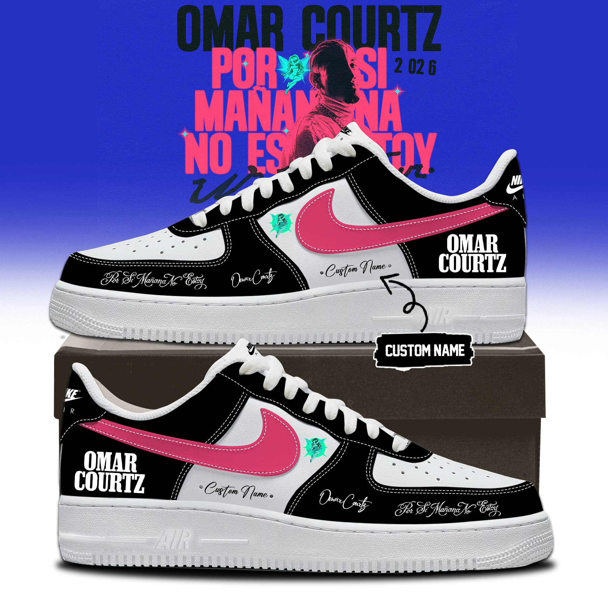 Omar Courtz Por Si MaÃ±ana No Estoy World Tour 2026 Signature Lifestyle Shoes