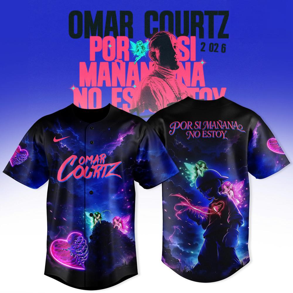 Omar Courtz Por Si Manana No Estoy Tour 2026 Baseball Jersey Fan Collection 2 - Unicasport Omar Courtz Por Si Manana No Estoy Tour 2026 Baseball Jersey Fan Collection