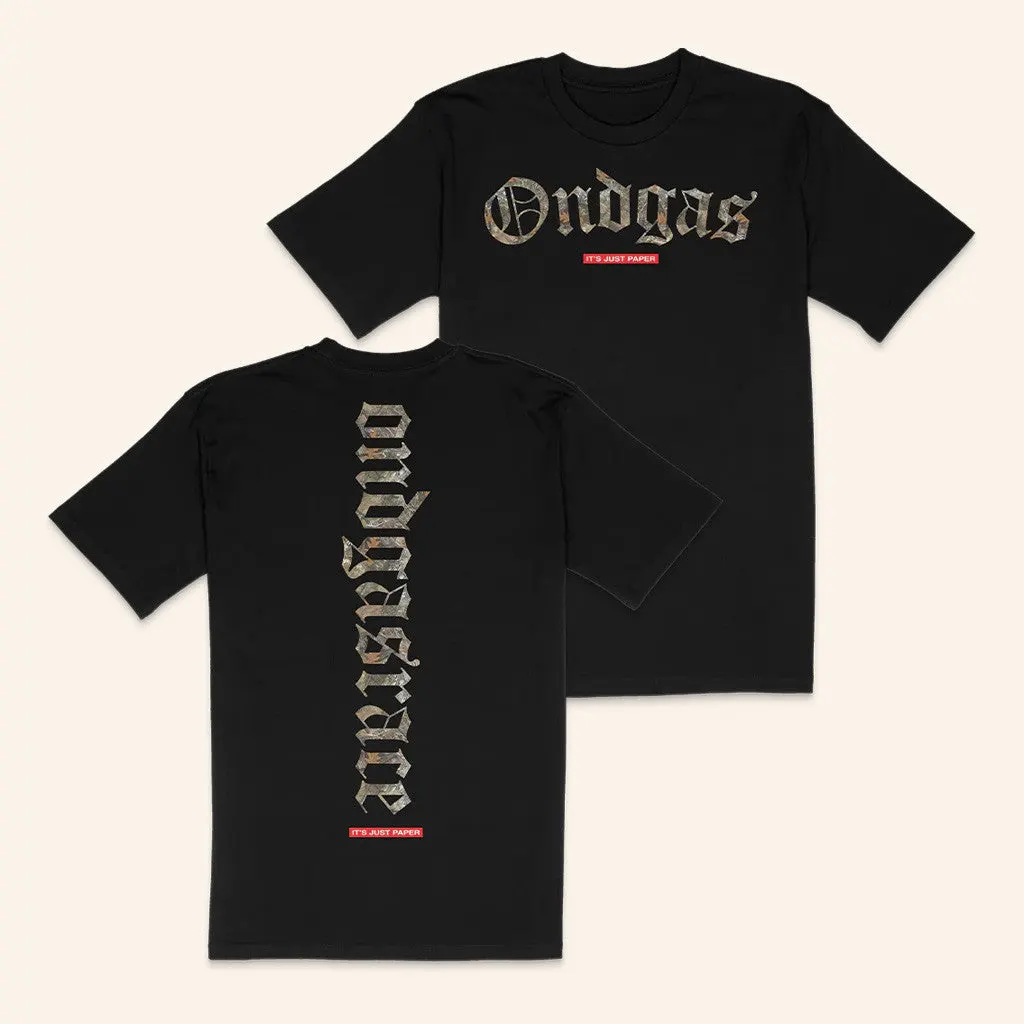 Ondgas Merch 150 Entries Black Camo TShirt Gifts For Dudes