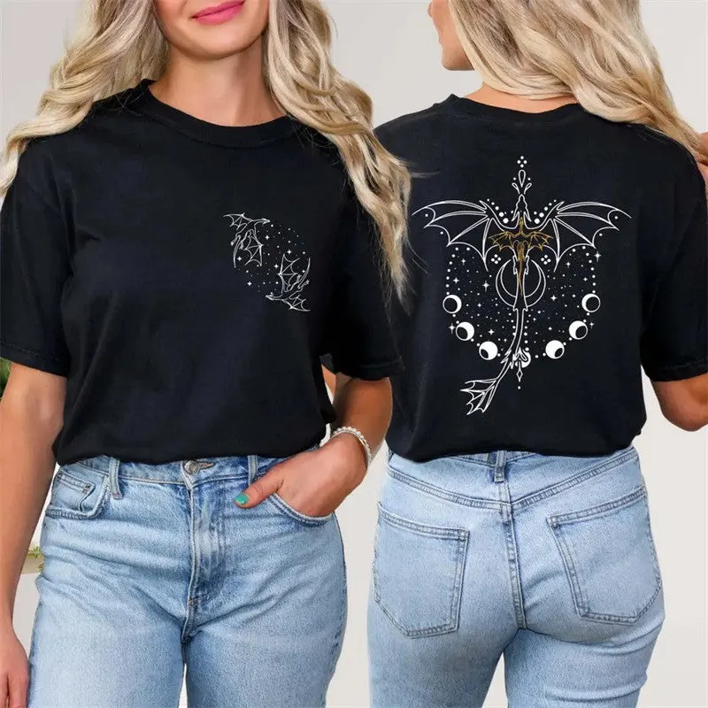 Onyx Storm Brave The Dark Shirt Fourth Wing Series TShirt Fantasy Reader Gifts