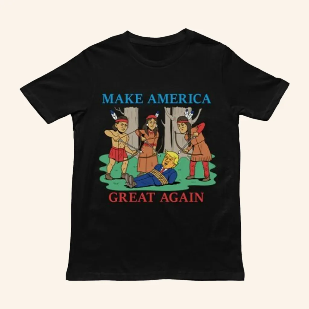 Orbital Clothing Brand Merch Make America Great Again Native Americans TShirt Gifts For Dad