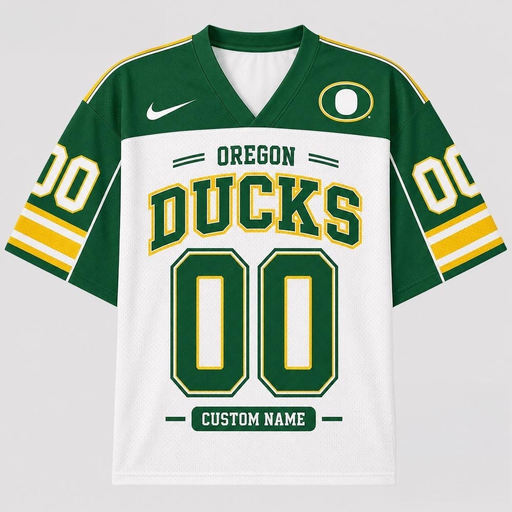Oregon Ducks NCAA College Team Pride Personalized Football Jersey Custom College Football Supporter Apparel 1 - Unicasport Oregon Ducks NCAA College Team Pride Personalized Football Jersey Custom College Football Supporter Apparel
