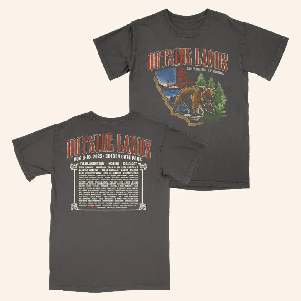 Outside Lands Festival Merch Bear Event TShirt Gifts For Him
