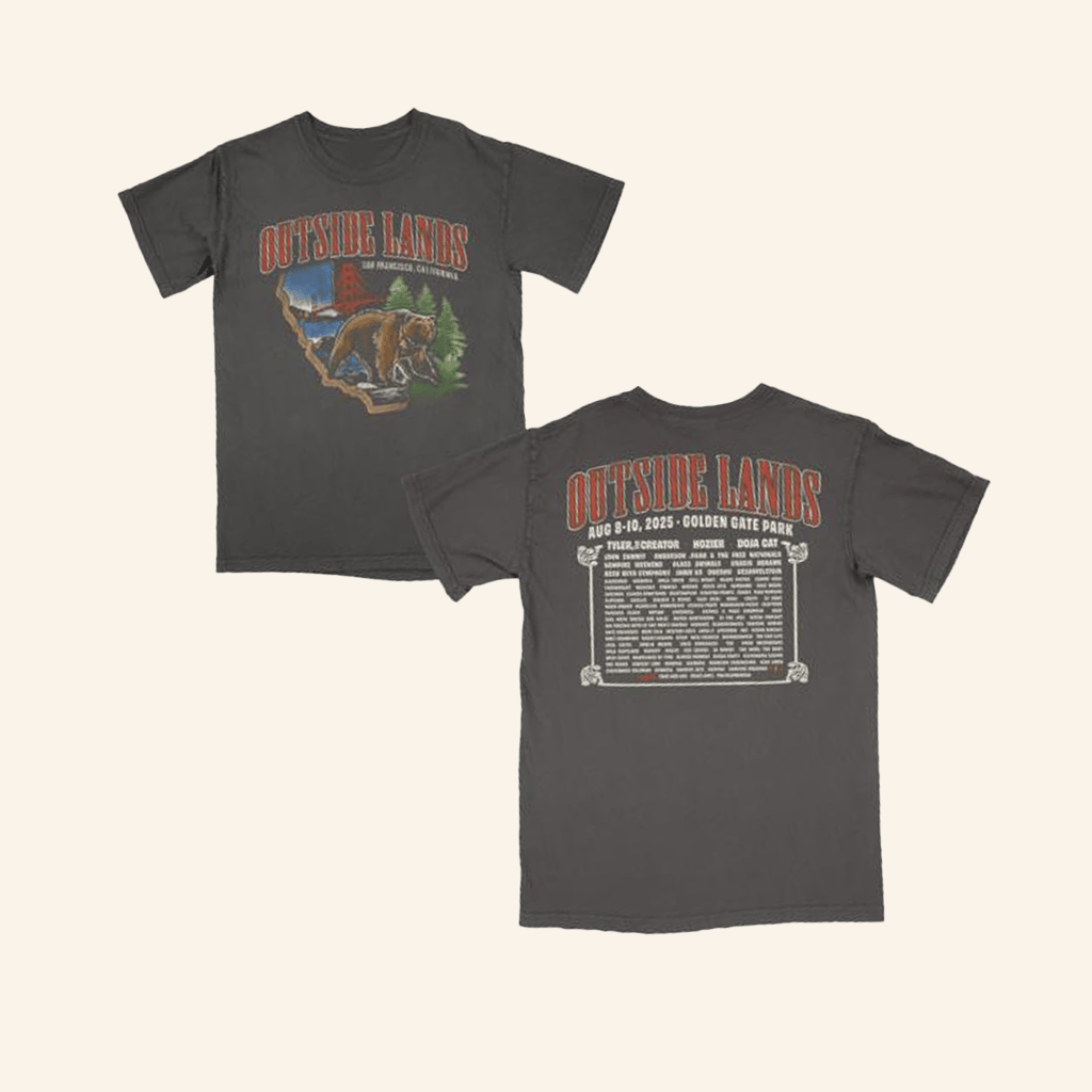 Outside Lands Merch Bear Event TShirt Husband Gifts