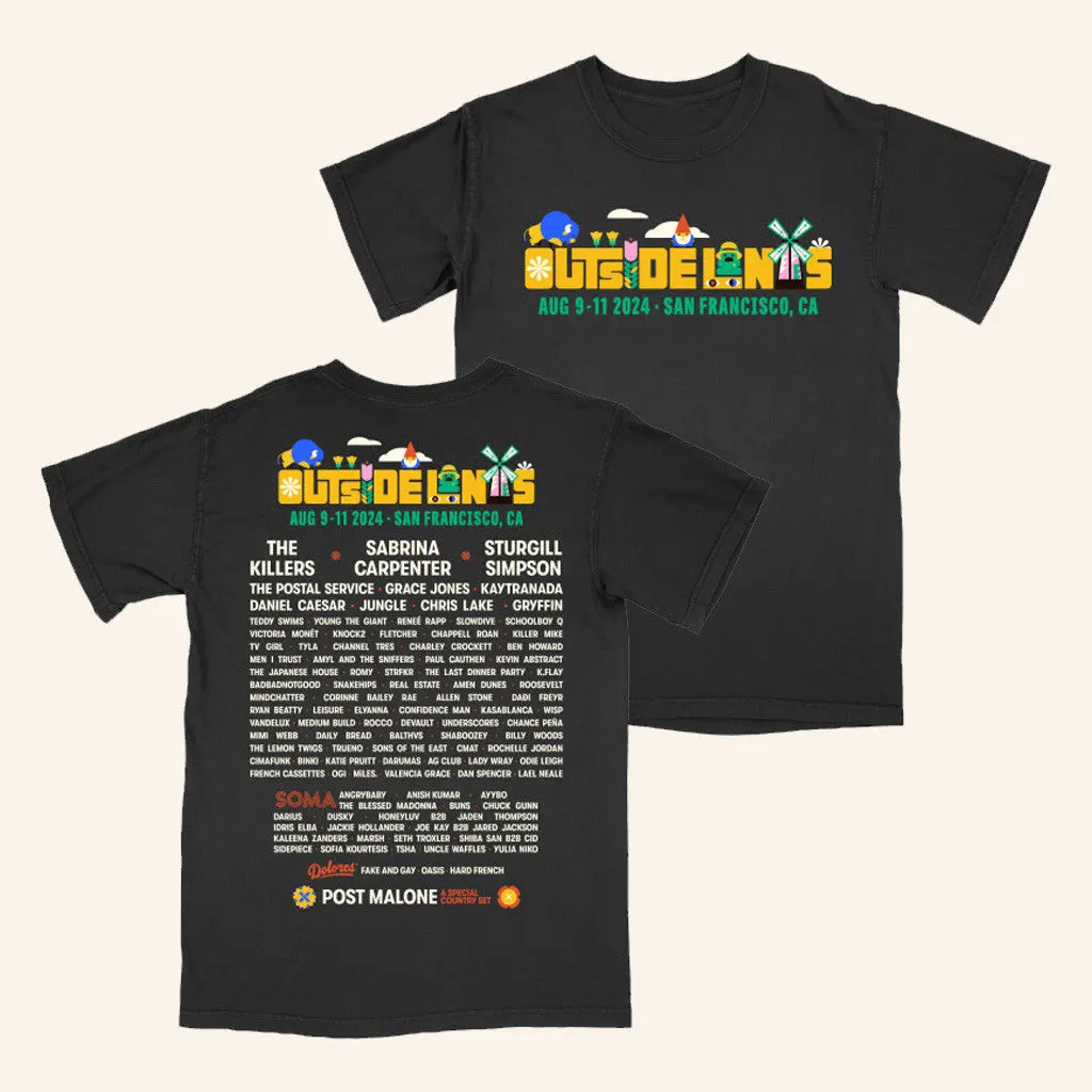 Outside Lands Merch Icon Event TShirt Gifts For Best Friends