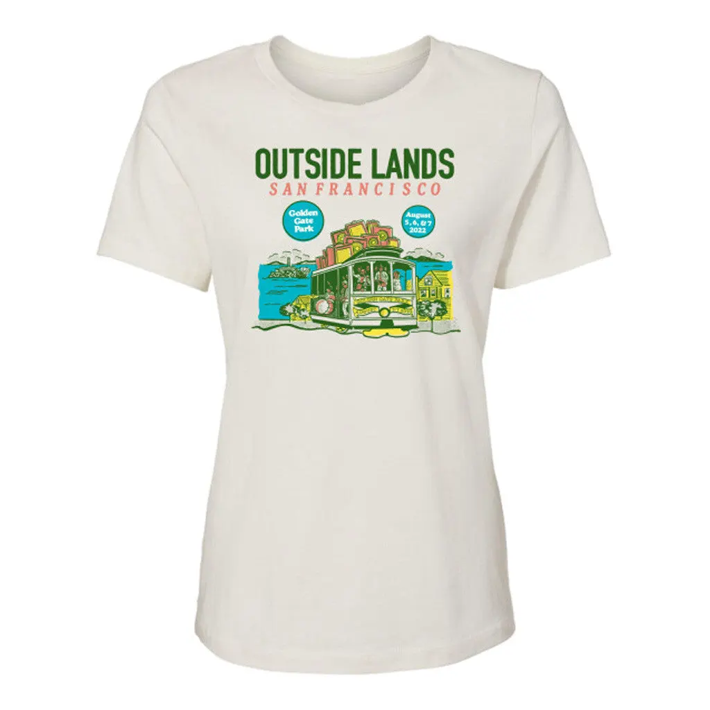 Outside Lands Merch Trolley Ladies Event TShirt Present For Wife