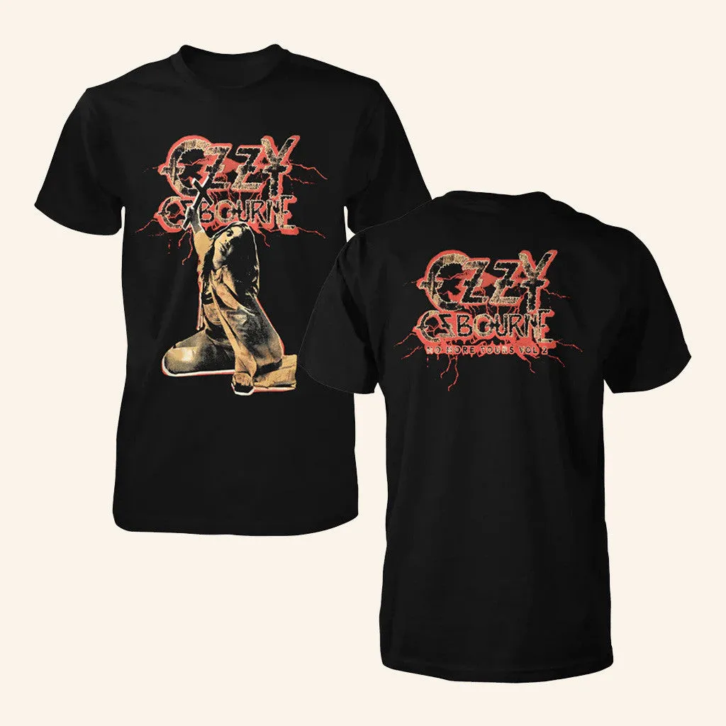 Ozzy Osbourne Official Merch Red Lightning Tourback TShirt Gifts For Him