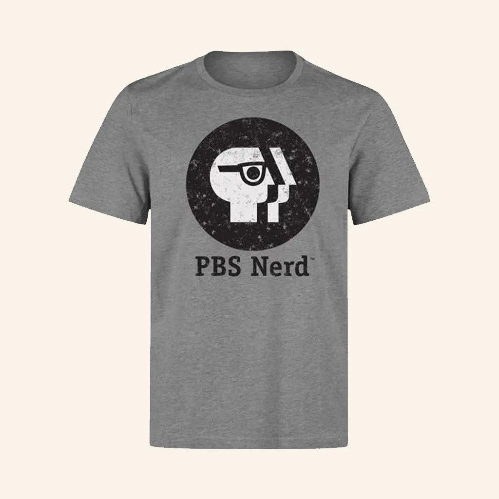 PBS Merch Gray PBS Nerd TShirt Best Gifts For Husband