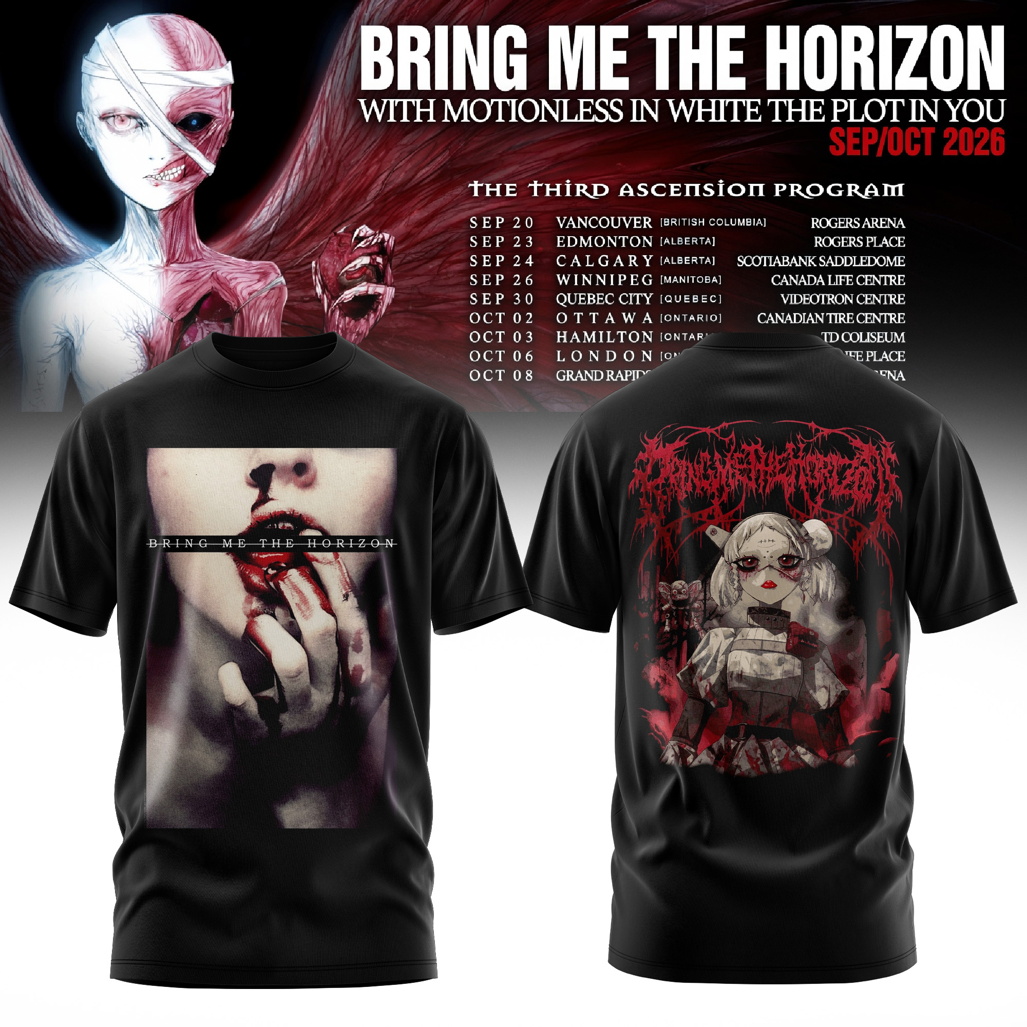 POST HUMAN NEX GEN Third Ascension Program Tour 2026 Premium Fan T Shirt