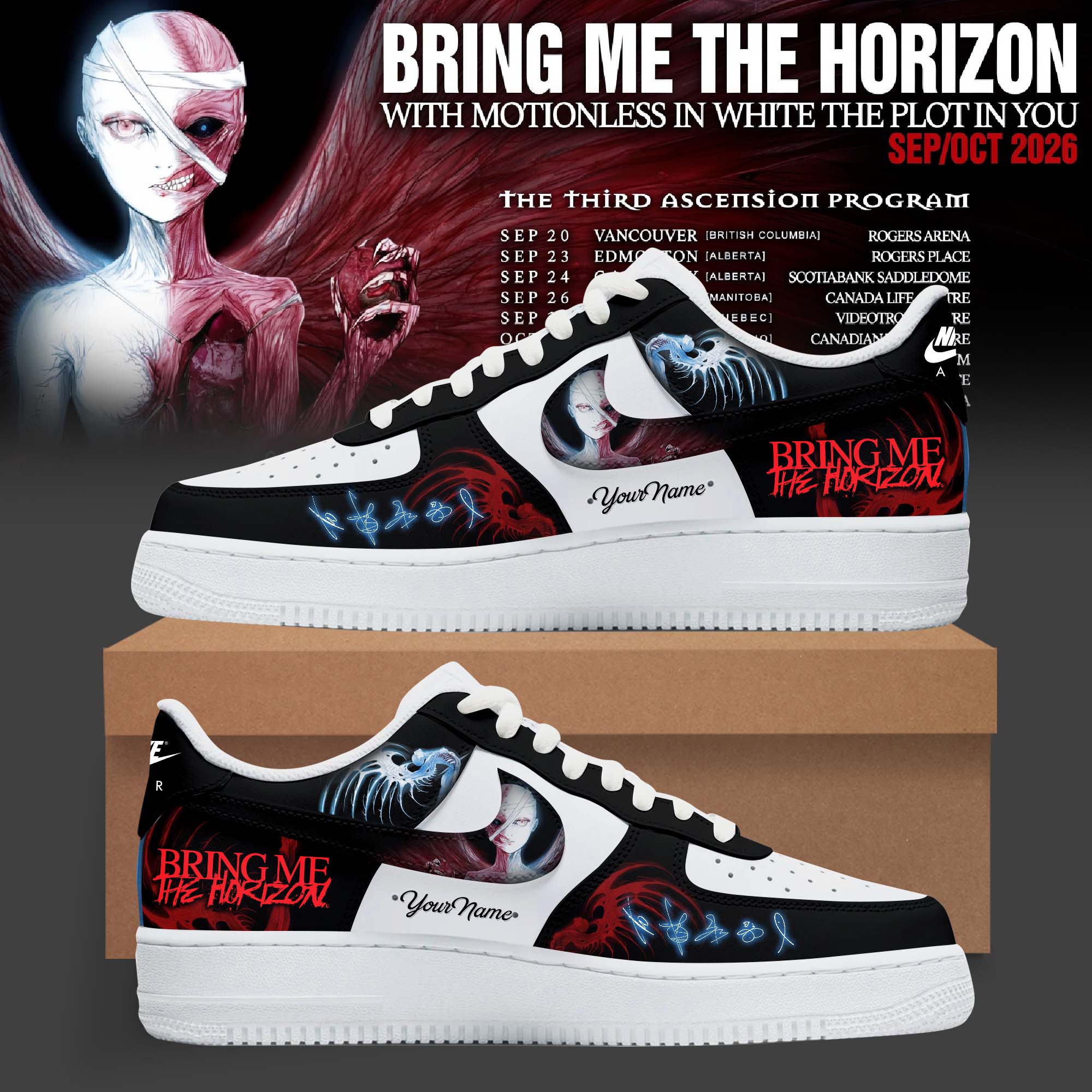 POST HUMAN NEX GEN Third Ascension Program Tour 2026 Signature Sneakers Collection