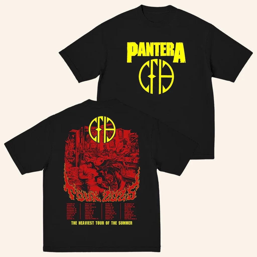 Pantera Merch Cfh 2025 Tour TShirt Gifts For Boyfriend