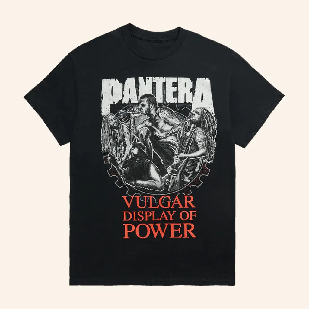 Pantera Merch Vulgar Display Of Power Band Illustration TShirt Gifts For Brother
