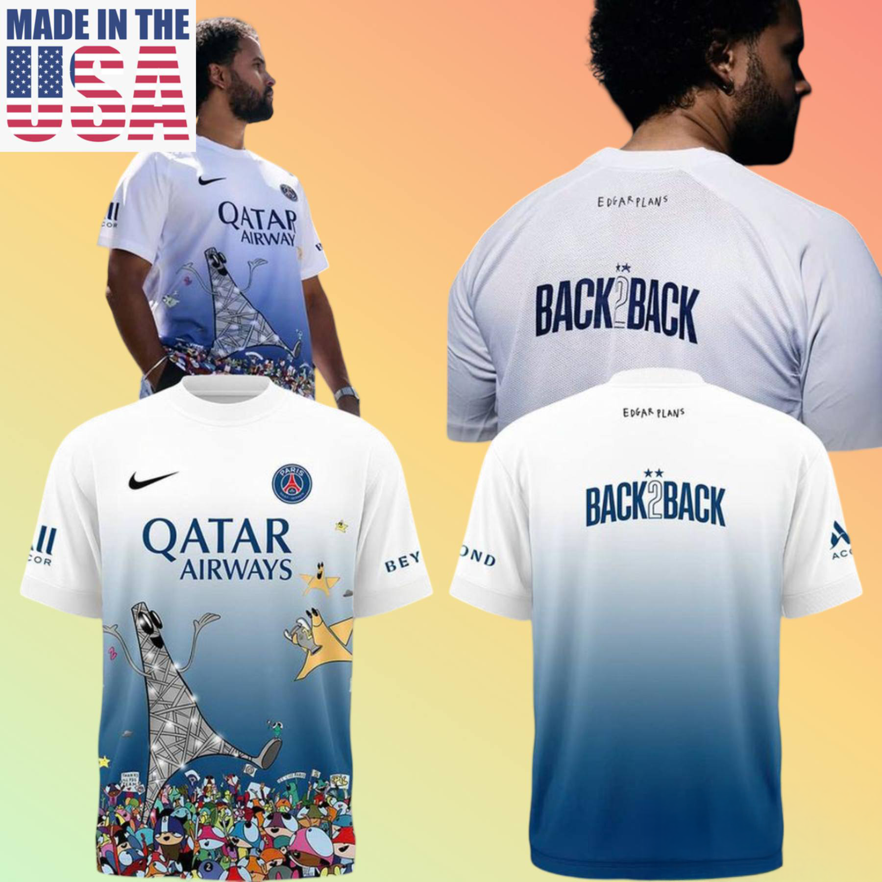 Paris Saint Germain x Edgar Plans 2026 Champions League T Shirt