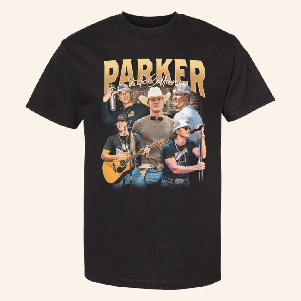 Parker McCollum Merch Tour 2025 Collage TShirt Gifts For Music Enthusiasts