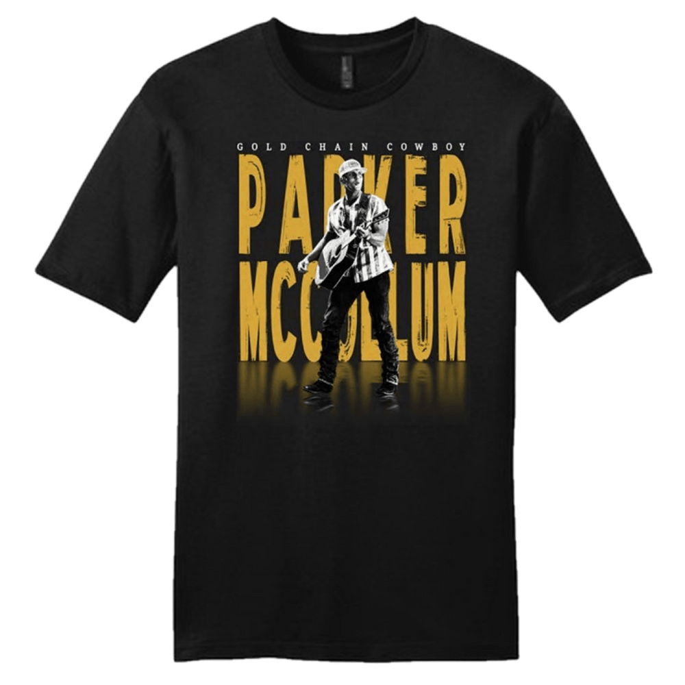Parker Mccollum Merch Gold Chain Cowboy Photo TShirt Gifts For Fathers Day Ideas