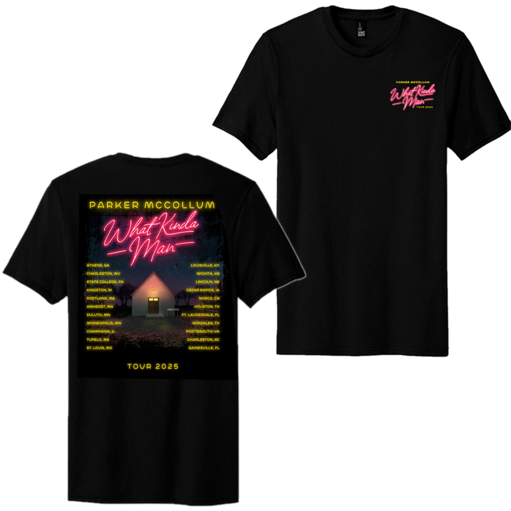 Parker Mccollum Merch What Kinda Man Tour 2025 TShirt Mothers Day Gifts For Wife