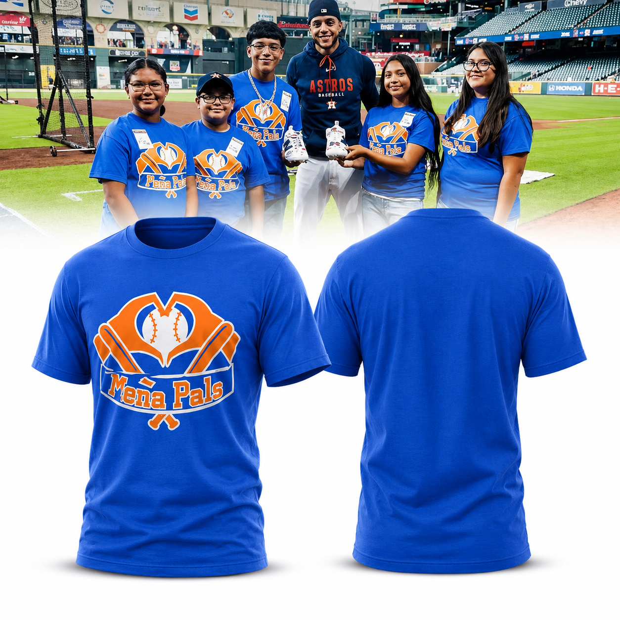 PeÃ±a Pals Baseball Community Youth T Shirt Front And Back Graphic Team Spirit Fan Gift