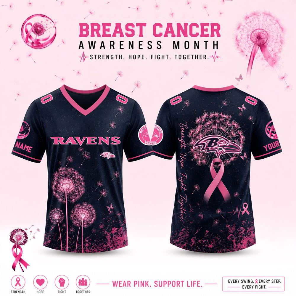 Personalized Football Jersey Dandelion Of Hope Breast Cancer Awareness Supporter Gear 2 - Unicasport Personalized Football Jersey Dandelion Of Hope Breast Cancer Awareness Supporter Gear