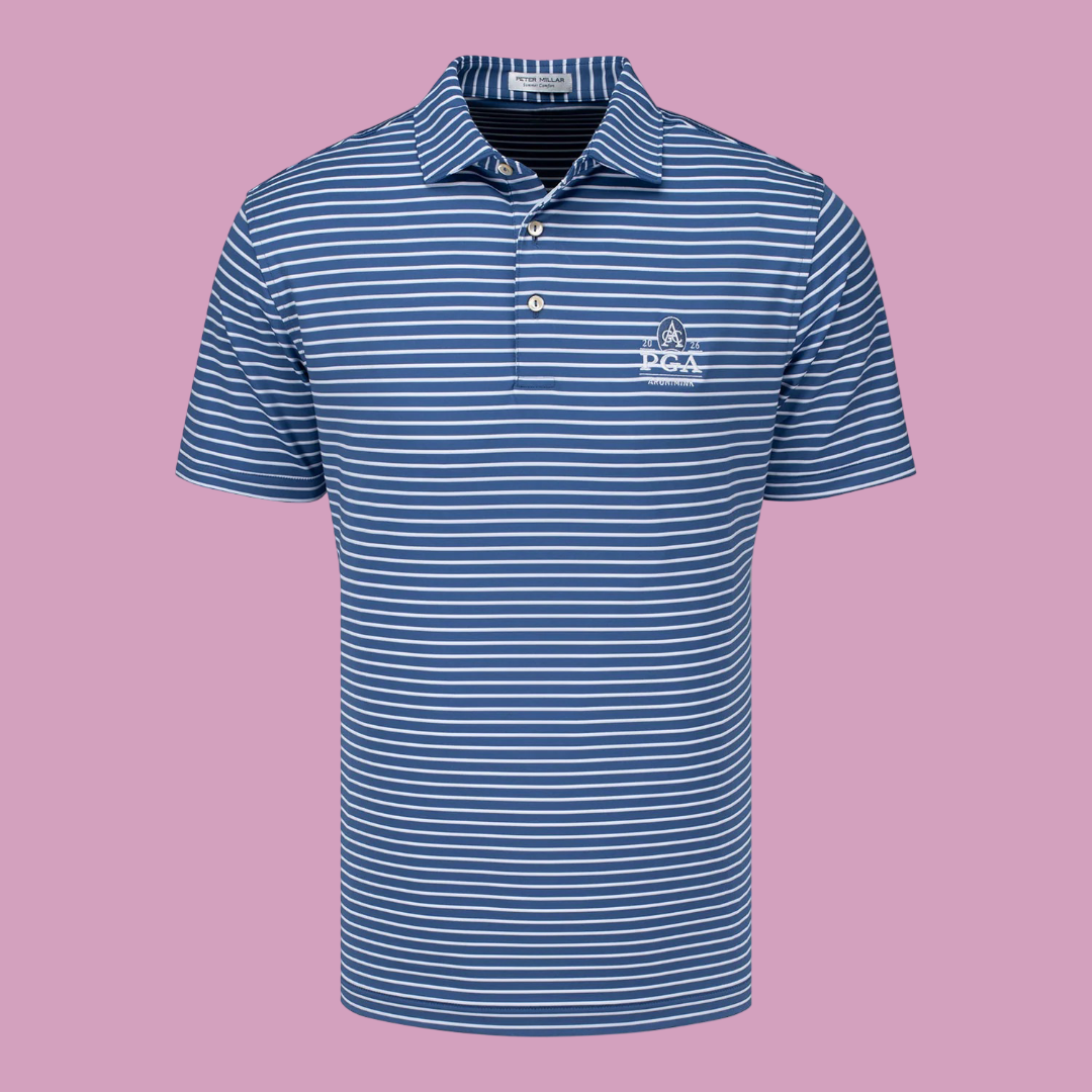 Peter Millar 2026 PGA Championship Dunnes Performance Jersey Polo Windsor Blue