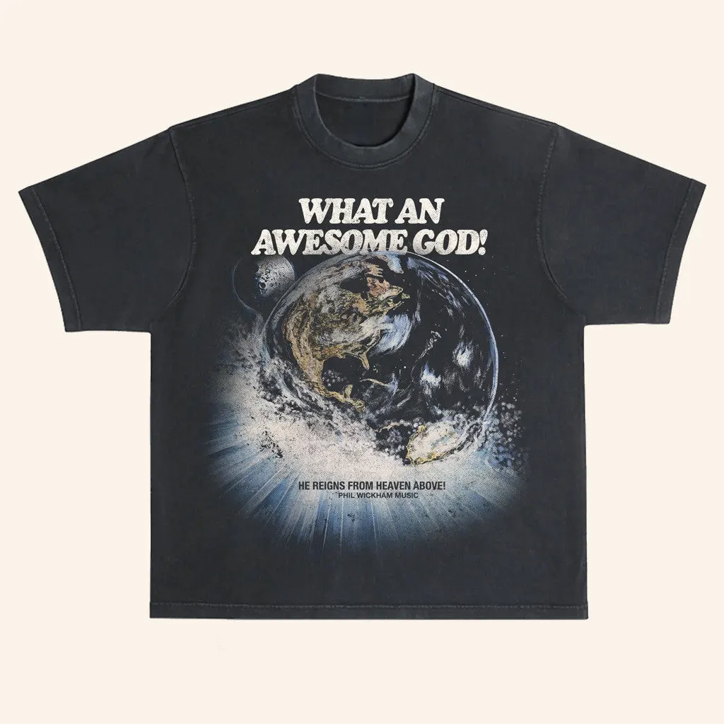 Phil Wickham Merch Vintage Space Shirt What An Awesome God TShirt Gift For Dudes