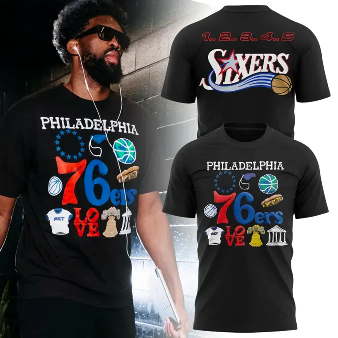 Philadelphia 76ers x Market Edition Black TShirt