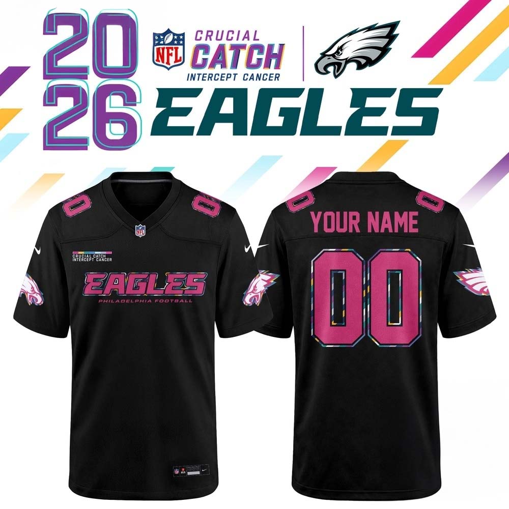 Philadelphia Eagles NFL Crucial Catch 2026 Black Limited Edition Football Jersey 1 - Unicasport Philadelphia Eagles NFL Crucial Catch 2026 Black Limited Edition Football Jersey