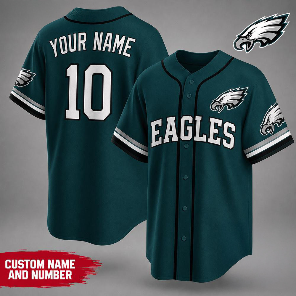 Philadelphia Eagles NFL Team Pride Premium Baseball Jersey Collection Gifts For Fans