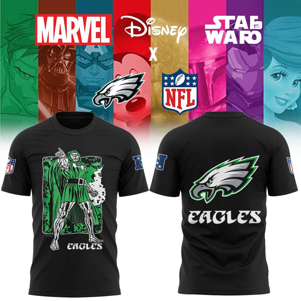 Philadelphia Eagles x Disney Characters Merchandise Collection T Shirt