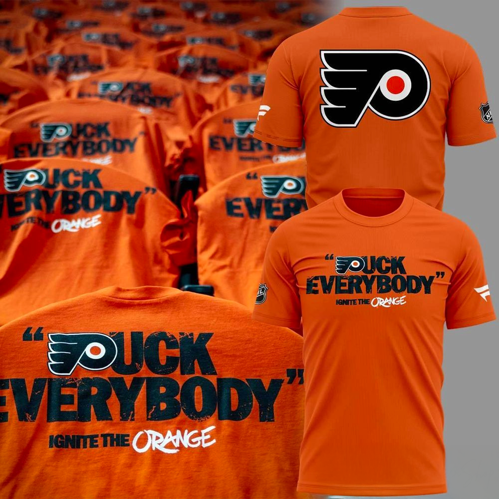 Philadelphia Flyers Puck Everybody Ignite The Orange 2026 TShirt