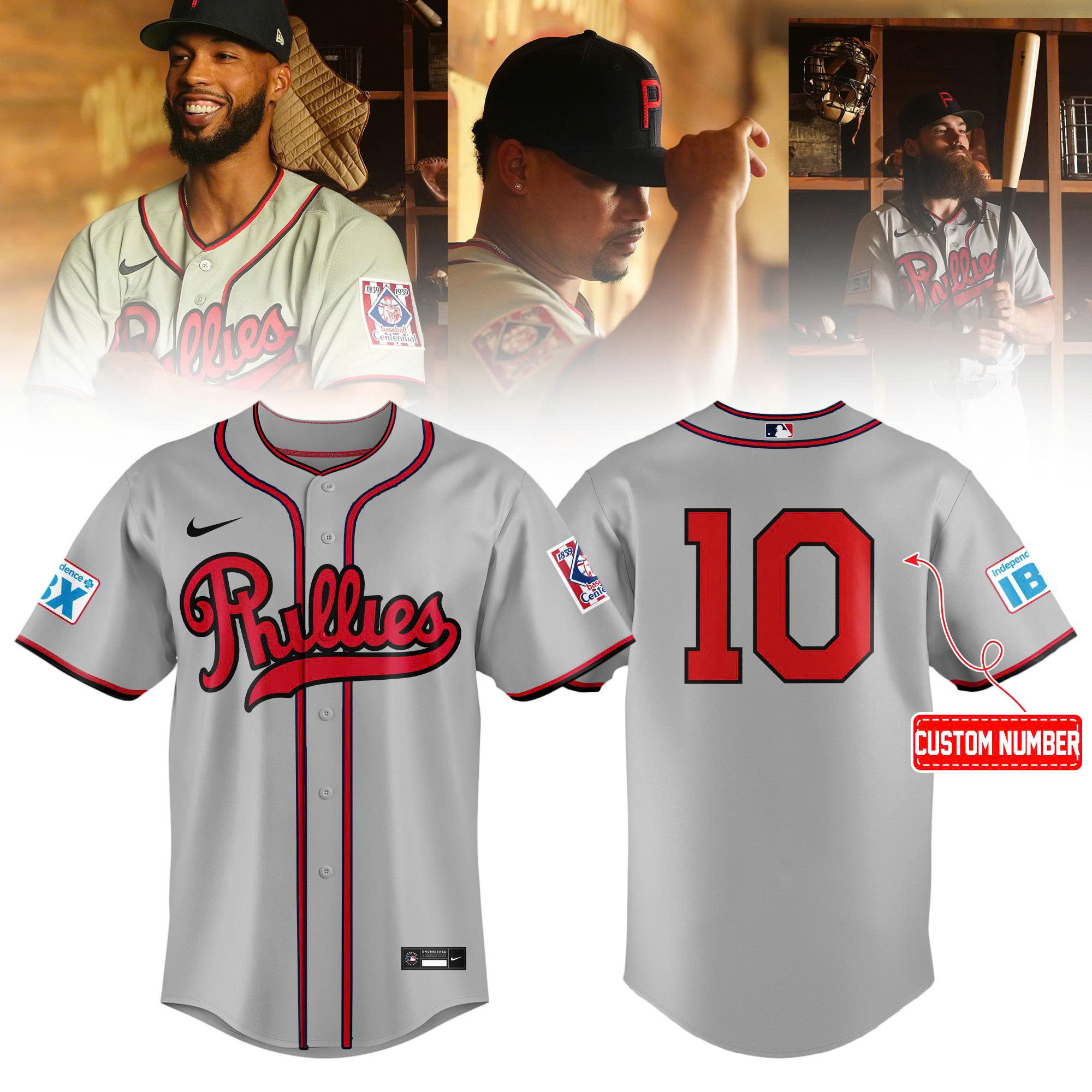 Philadelphia Gray 2026 Field Of Dreams Stadium Limited Edition Baseball Jersey