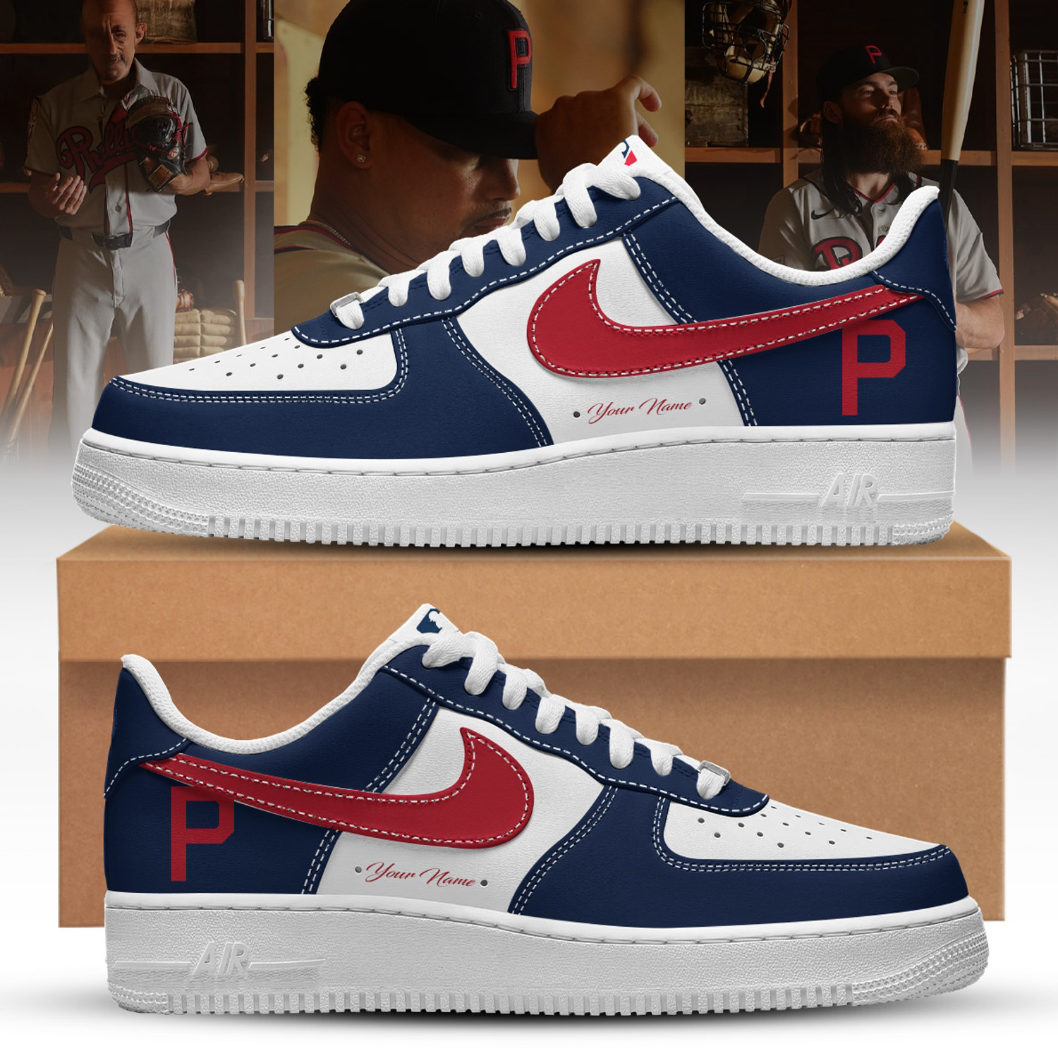 Philadelphia Phillies 2026 Field Of Dreams Stadium Edition Air Force 1 Sneakers