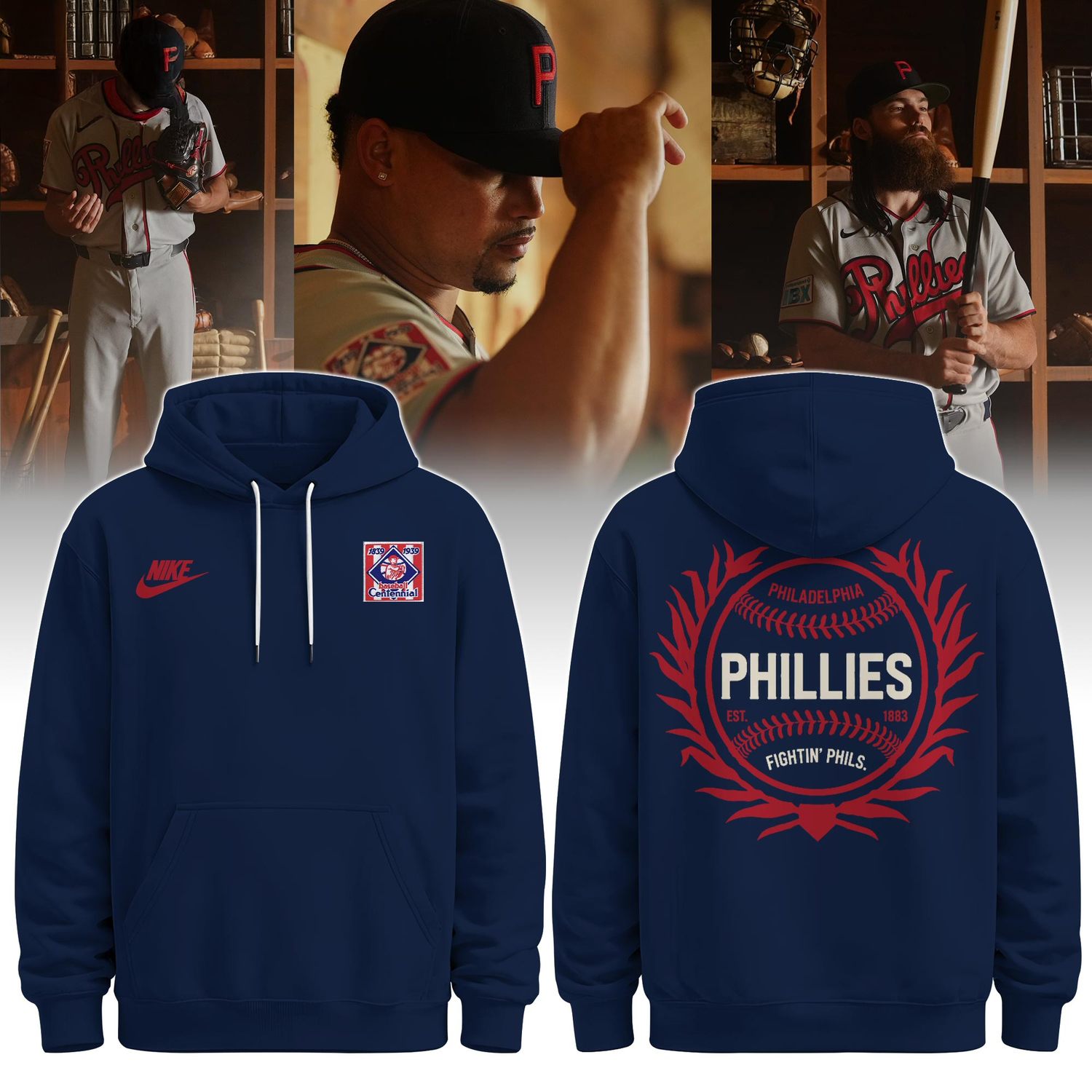 Philadelphia Phillies 2026 Field Of Dreams Stadium Premium Fan Hoodie