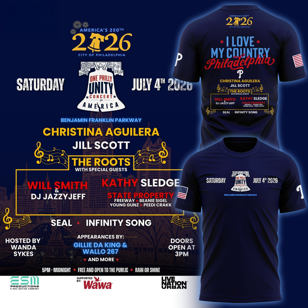 Philadelphia Phillies America 250th Birthday 2026 Navy Graphic T Shirt