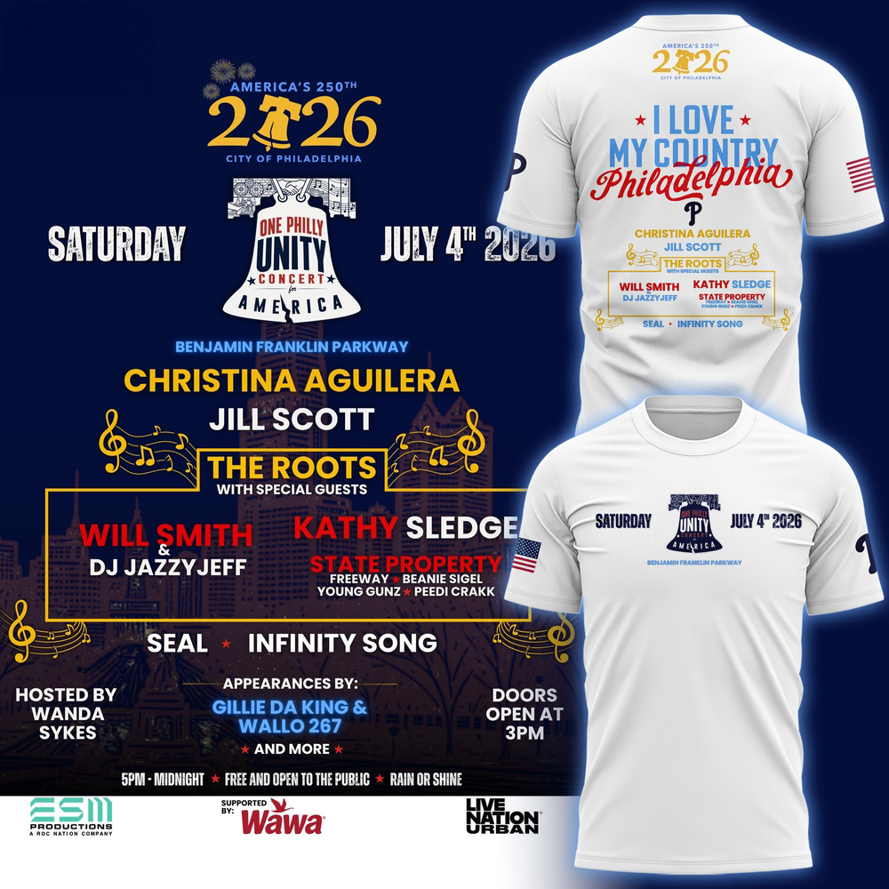 Philadelphia Phillies America 250th Birthday 2026 White Graphic T Shirt