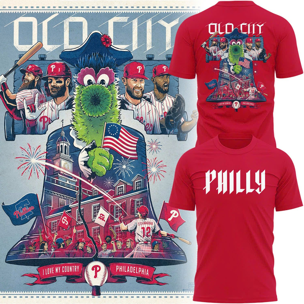 Philadelphia Phillies Old City Premium Graphic T Shirt Collection