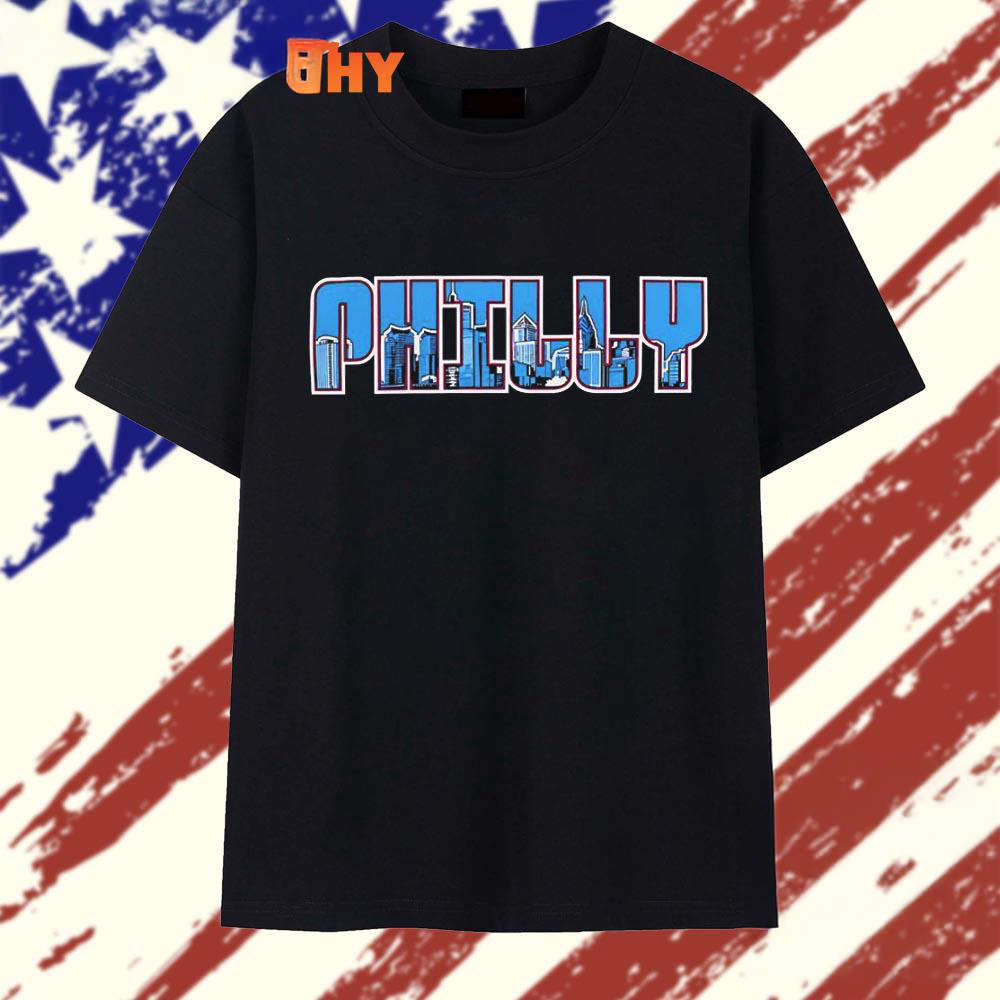 Philadelphia Skyline Cityscape Premium Graphic T Shirt Collection