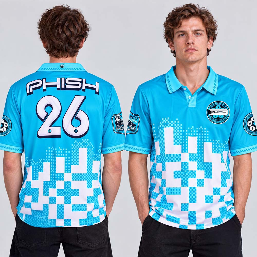 Phish Dry Goods Commerce City Colorado 2026 Merch September 4 5 6 Blue Futbol Jersey Concert Edition 1 - Unicasport Phish Dry Goods Commerce City Colorado 2026 Merch September 4 5 6 Blue Futbol Jersey Concert Edition