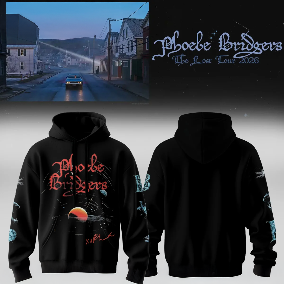 Phoebe Bridgers The Lost Tour Limited Graphic T Shirt And Hoodie