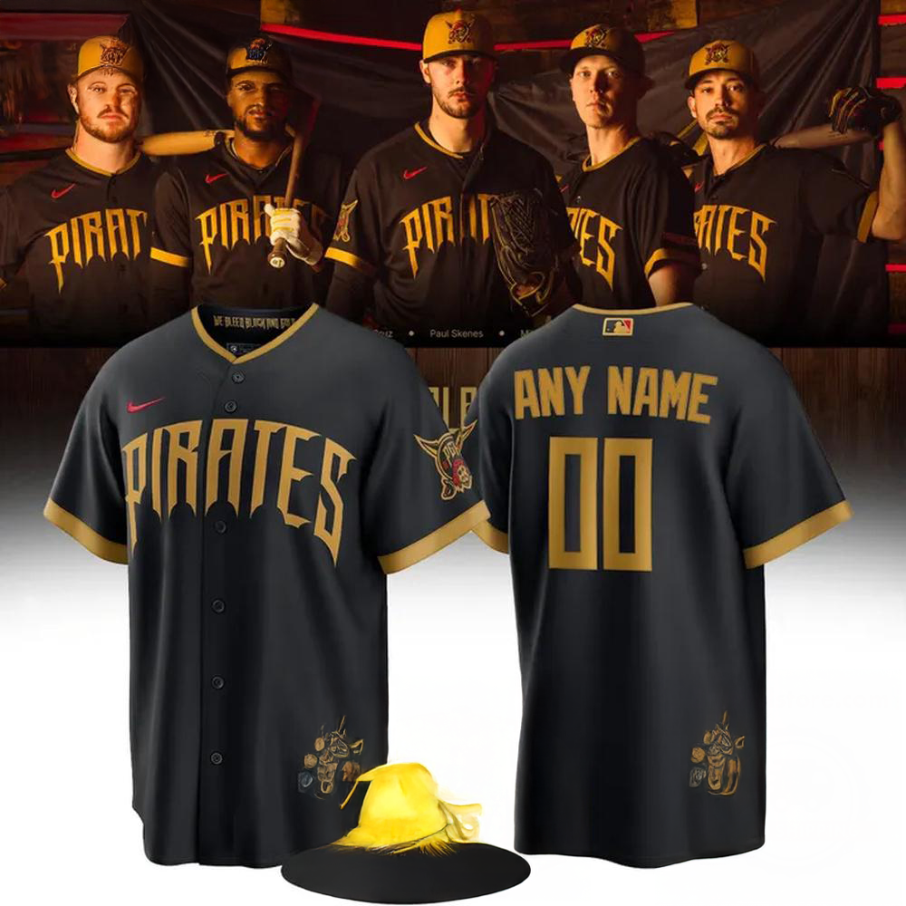 Pittsburgh Pirates 2026 City Connect Stadium Black Baseball Jersey