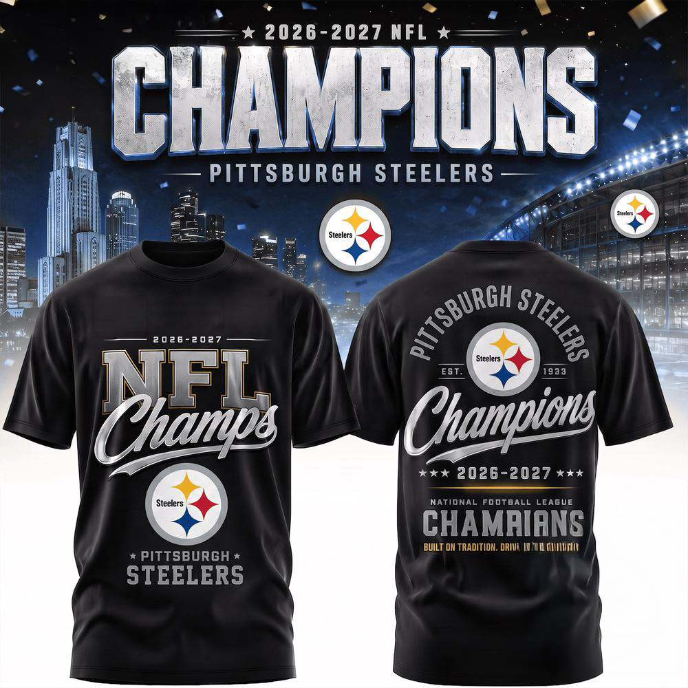 Pittsburgh Steelers 2026 2027 NFL Team Champions Premium 3D Fan Shirt