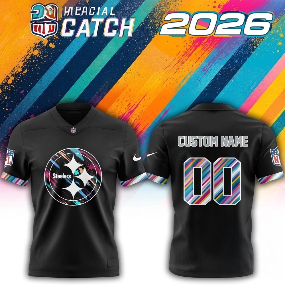 Pittsburgh Steelers NFL 2026 Crucial Catch Black Football Jersey Fan Collection 1 - Unicasport Pittsburgh Steelers NFL 2026 Crucial Catch Black Football Jersey Fan Collection